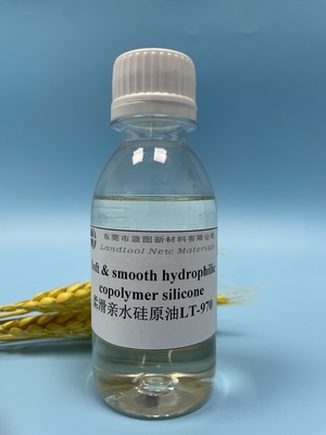 Cationique faible dodu de Handfeel d'huile de silicone hydrophile molle et lisse de copolymère