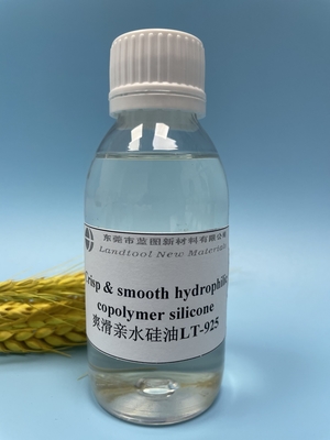 Excellent liquide transparent d'effet d'émulsifiant croquant et dodu d'huile de silicone